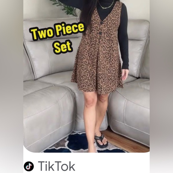 🤎♠️2-PIECE DRESS - Picture 3 of 11